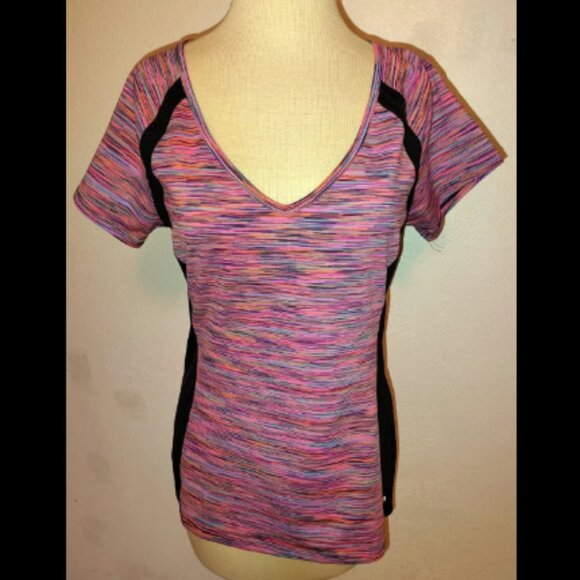 Ideology Women's Medium Multi Color Athletic Top Polyester Spandex Mix Form Fit - Picture 1 of 5